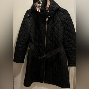 Burberry Black Quilted Jacked Size XL